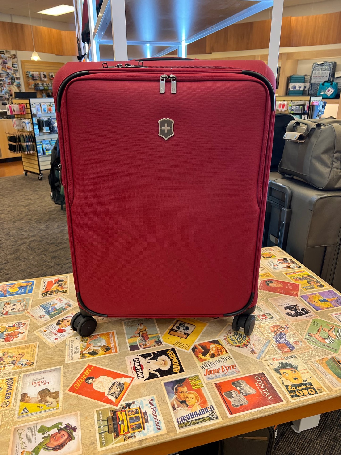 Victorinox Connex 28” Large Softside Checked Spinner (Red)