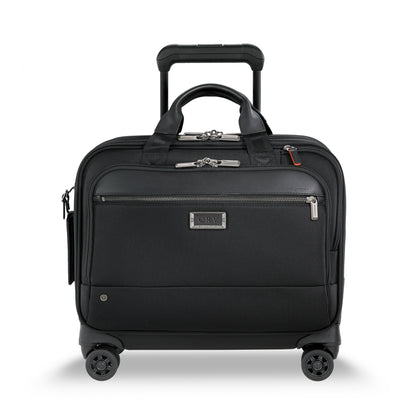 DISCONTINUED- Briggs & Riley @WORK Collection Softside Spinner Zippered Briefcase- KR420SP