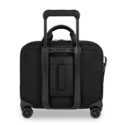 DISCONTINUED- Briggs & Riley @WORK Collection Softside Spinner Zippered Briefcase- KR420SP