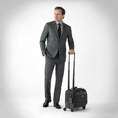DISCONTINUED- Briggs & Riley @WORK Collection Softside Spinner Zippered Briefcase- KR420SP