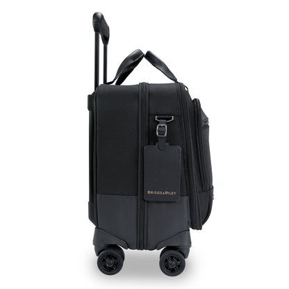 DISCONTINUED- Briggs & Riley @WORK Collection Softside Spinner Zippered Briefcase- KR420SP