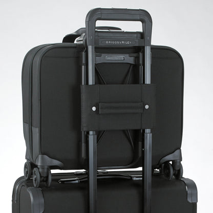 DISCONTINUED- Briggs & Riley @WORK Collection Softside Spinner Zippered Briefcase- KR420SP