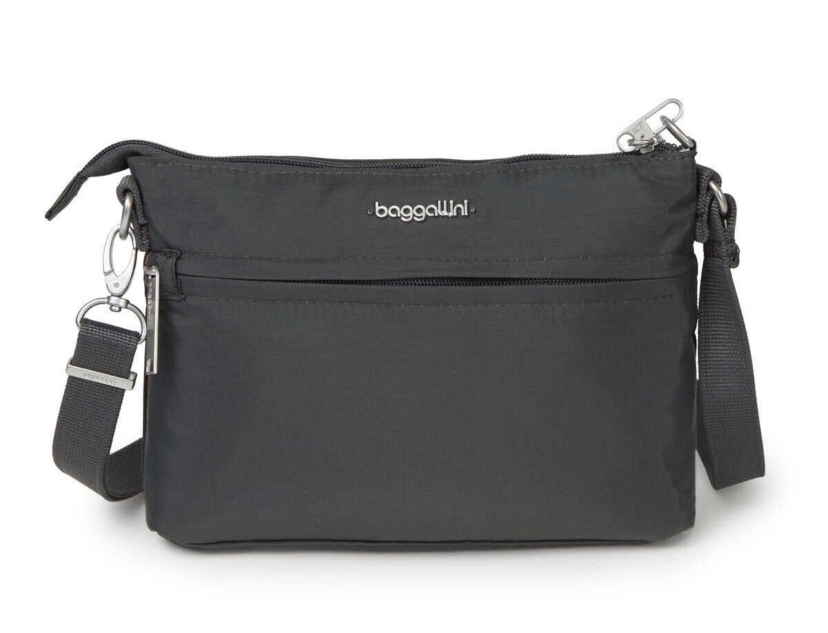 Baggallini Securtex® Anti-Theft Memento RFID Crossbody Bag Black