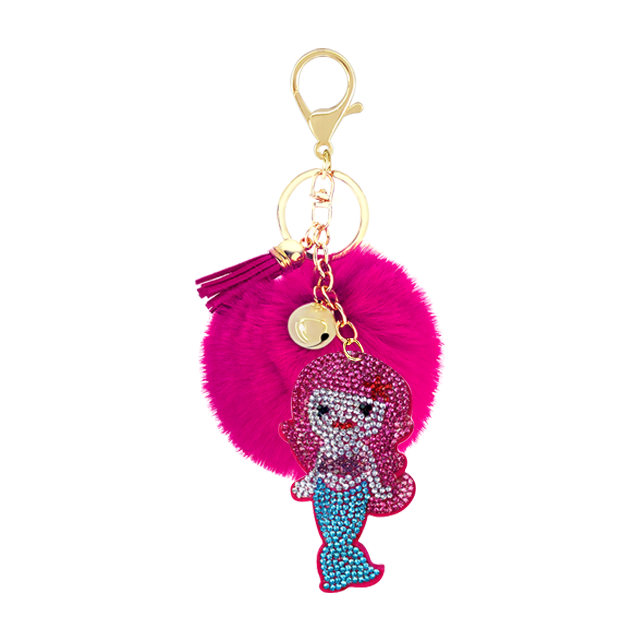 On Sale - Keychain/Bag Charm- Mermaid (Pink & Blue)