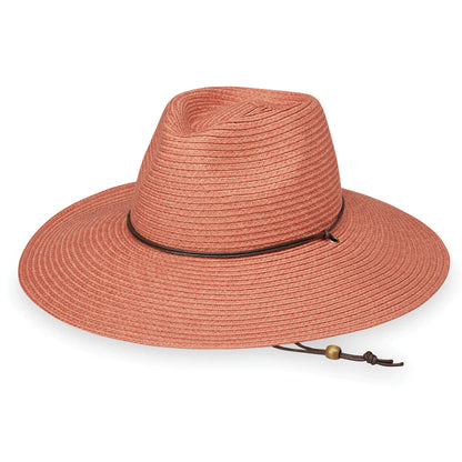 Wallaroo Packable Hat - Sanibel UPF 50+ Coral Medium
