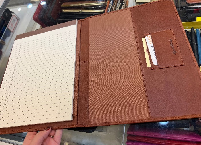 Osgoode Marley Leather Letter Padfolio (Brandy)