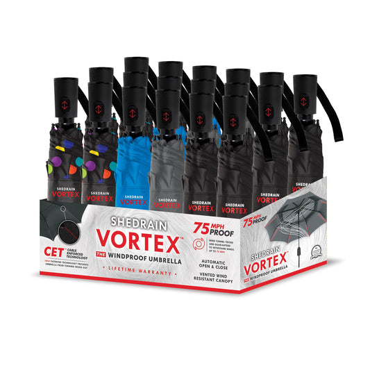 Vortex Vented Auto Open & Close Compact Umbrella