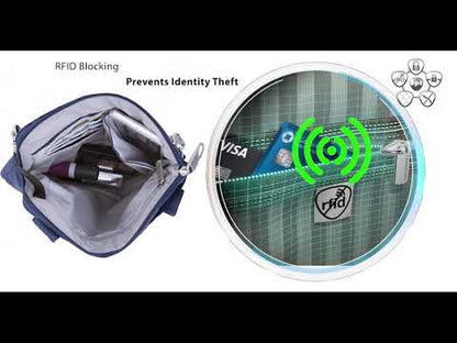 Travelon Anti-Theft RFID Classic Slim Double Zip Crossbody