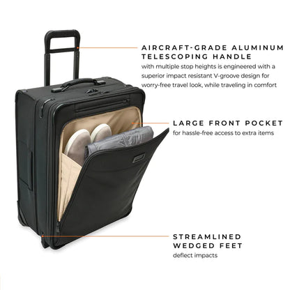 Briggs & Riley Baseline 26” Softside 2-Wheel Expandable Upright with Suiter (Free Monogram) - BLU126CX