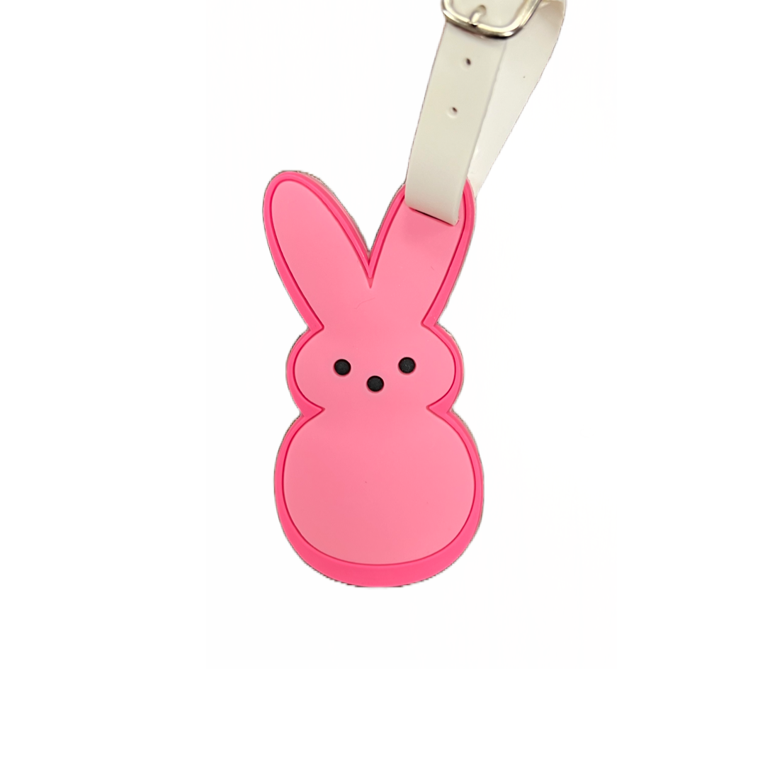 Pink Bunny Mini Luggage Tag- $1.00