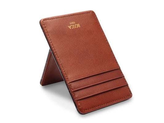 Bosca VINTAGE CROCCO Leather Deluxe Front Pocket Wallet