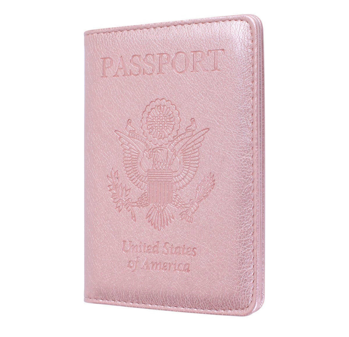 RFID Blocking Passport Wallet (Rose Gold)