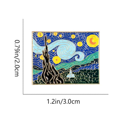 Starry Night Brooch- $1.99