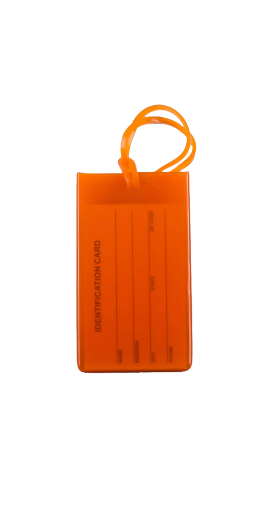 Jelly Luggage Tag- Orange
