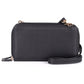 Julia Buxton Textured RFID Ultimate Double Zip Organizer Wallet Bag- $24.50 Black