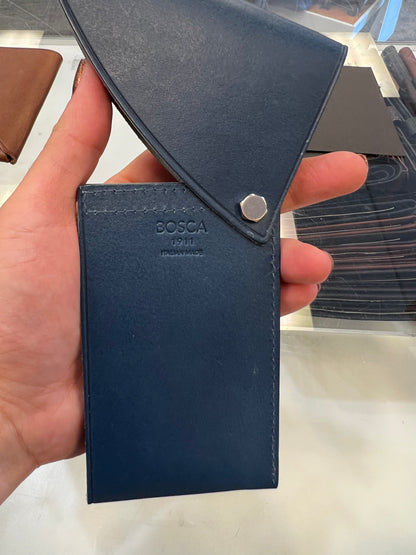 Bosca Italio Flipper Leather Wallet Case