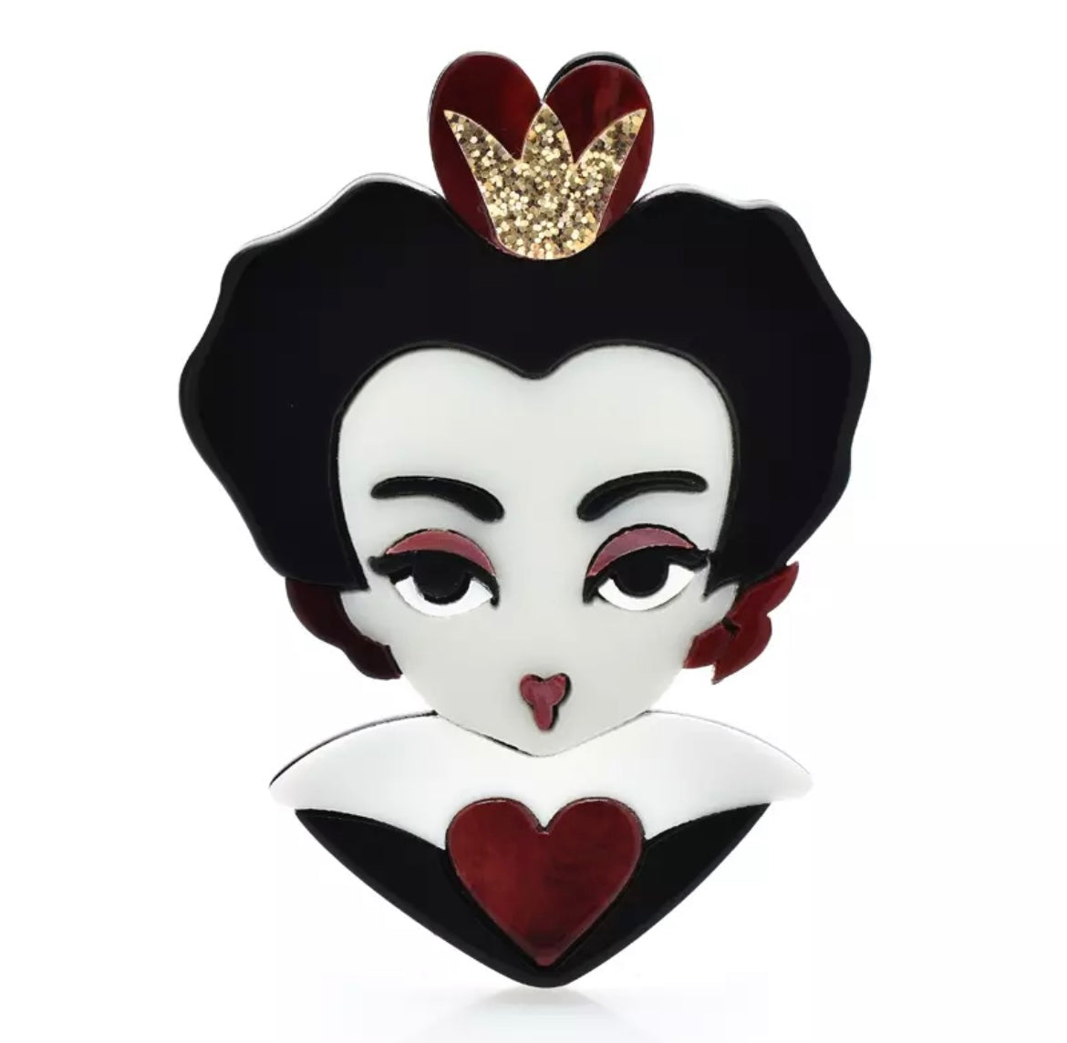 On Sale - Fashion Pin- Queen of Hearts