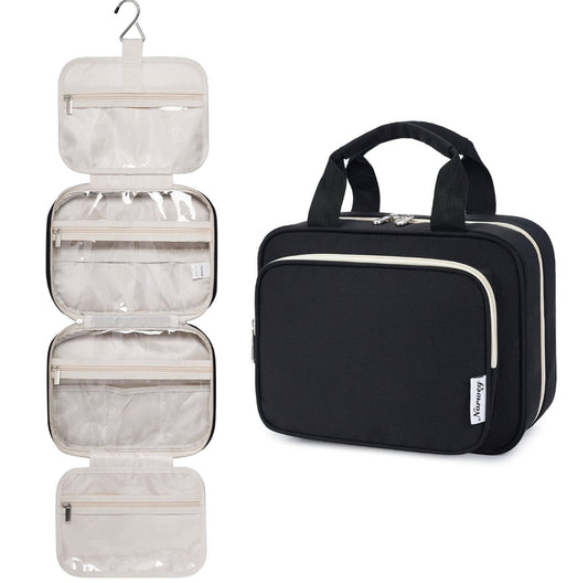 Narwey Large Hanging Toiletry/Cosmetic Bag Black