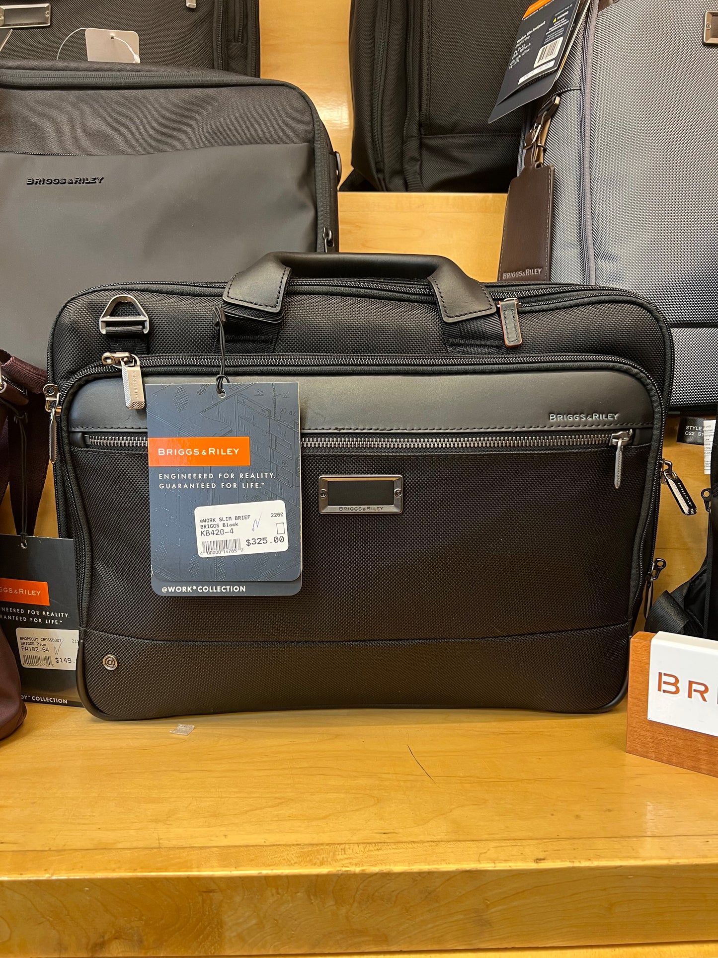 Briggs & Riley @WORK Collection Slim Zippered Laptop Briefcase