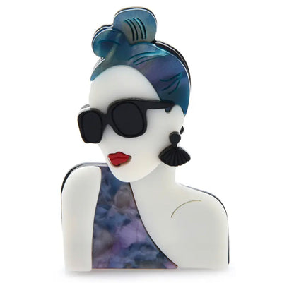 Brooch- Blue Updo