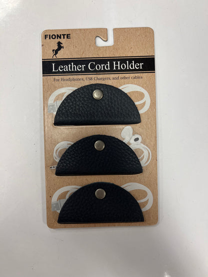 Fionte Leather Cord Holder (set of 3) Grey
