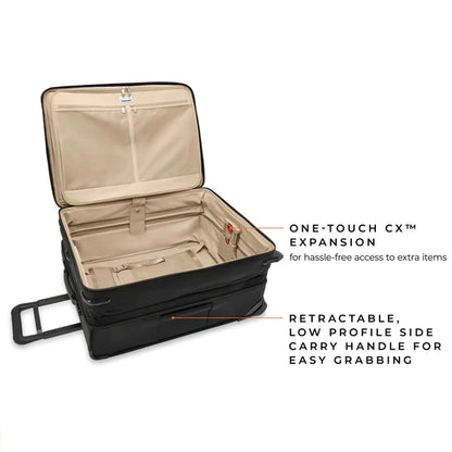 Briggs & Riley Baseline 26” Softside 2-Wheel Expandable Upright with Suiter (Free Monogram) - BLU126CX