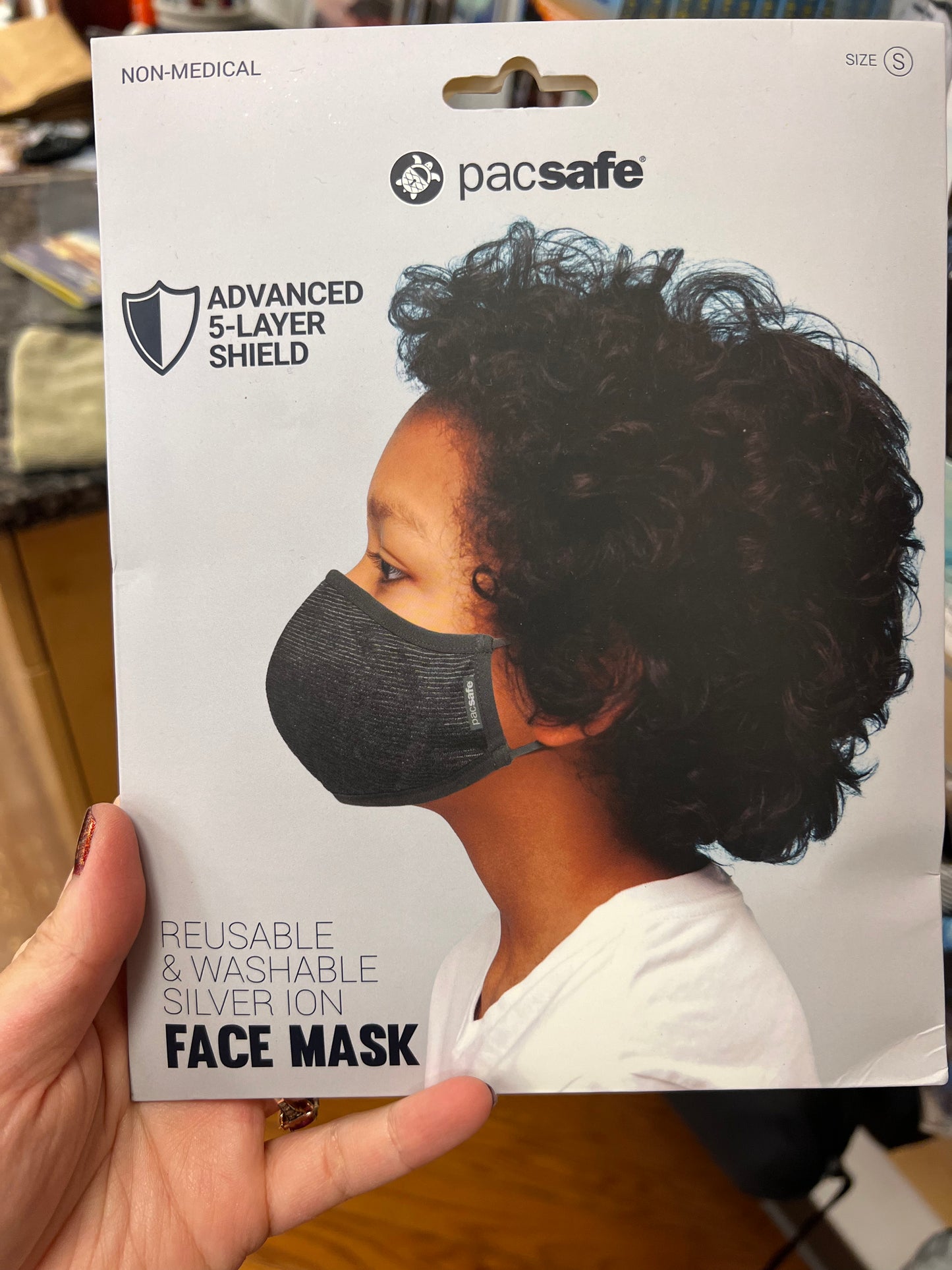 Pacsafe 5-layer Silver Ion Facemask (Small)