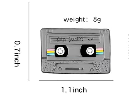 Brooch - Cassette- $1.99