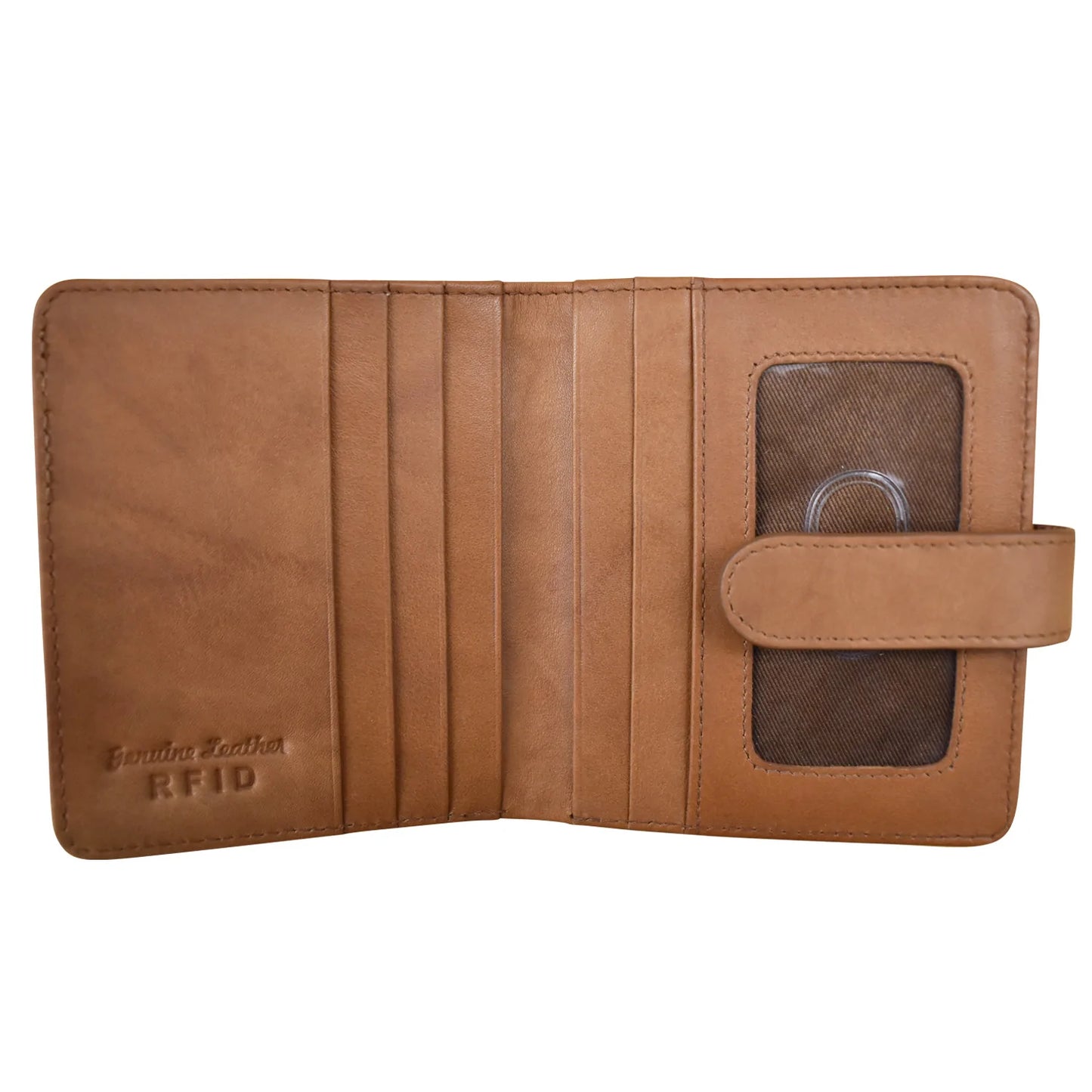 ili New York Bi-Fold Leather RFID Credit Card Wallet