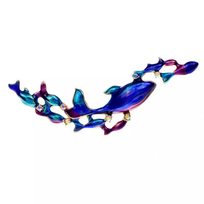 Brooch-Dolphins