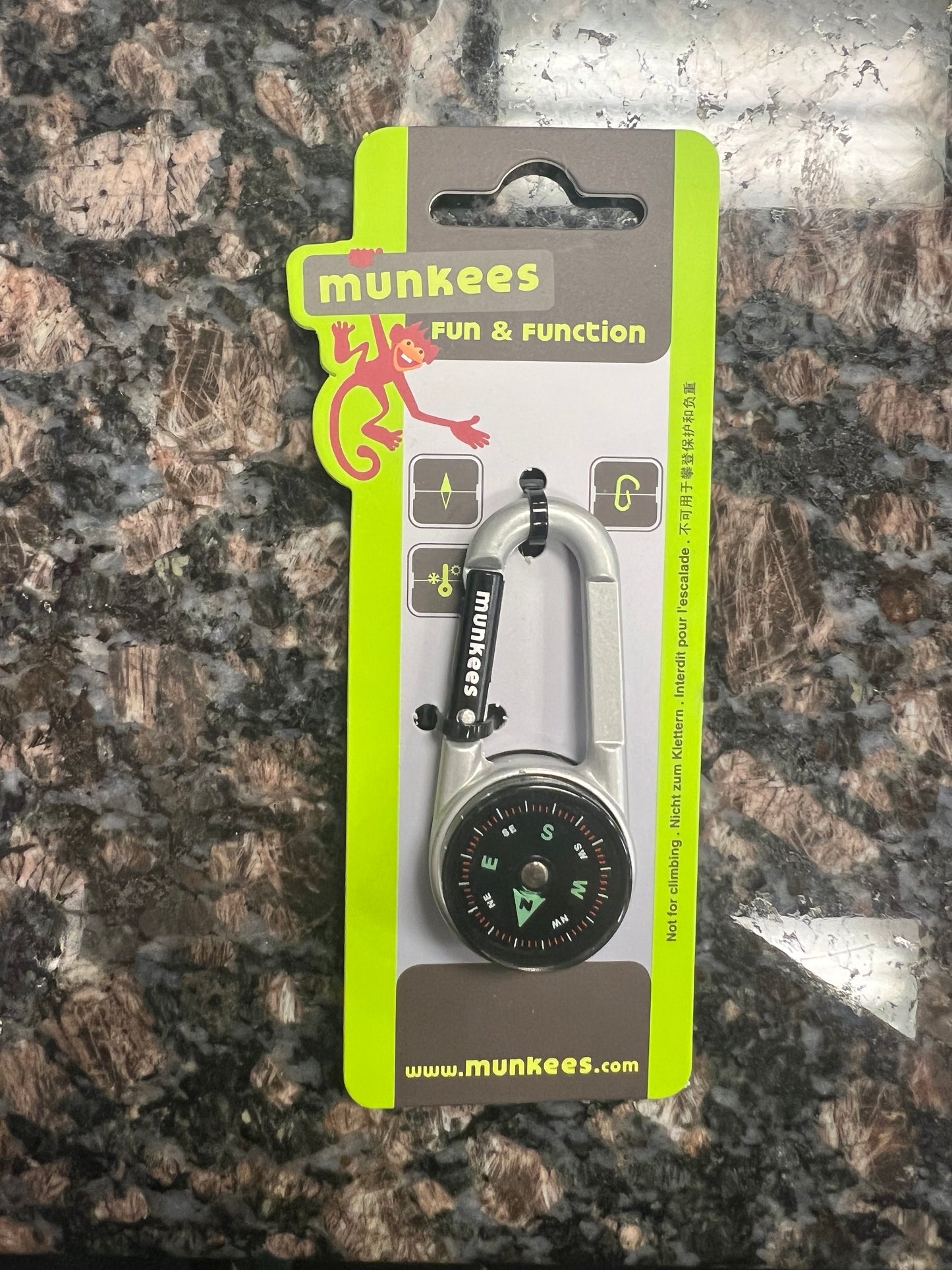 AceCamp Carabiner Compass and Thermometer