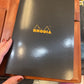 Bosca Large Leather Journal Padfolio (Amber)
