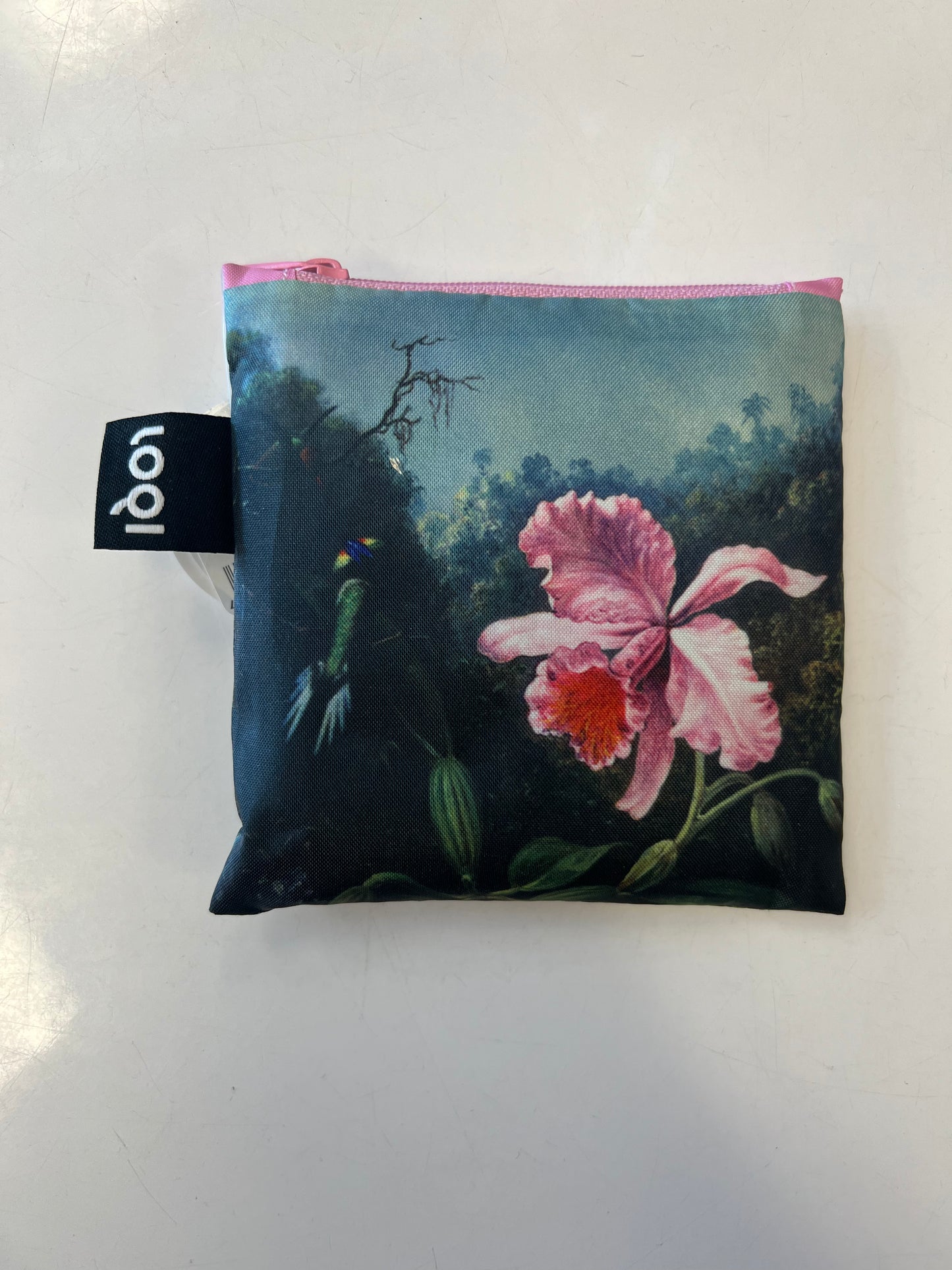 LOQI Foldable/Packable Tote (Hummingbirds)