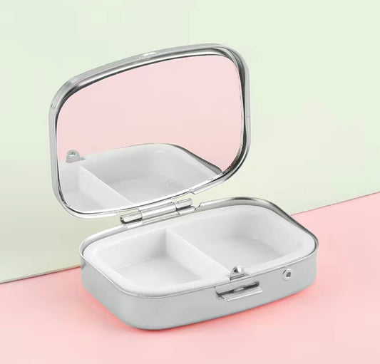 Compact Sparkle Pill Case- $3.99