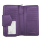 ili New York Multi Organizer Leather Wallet (Purple)
