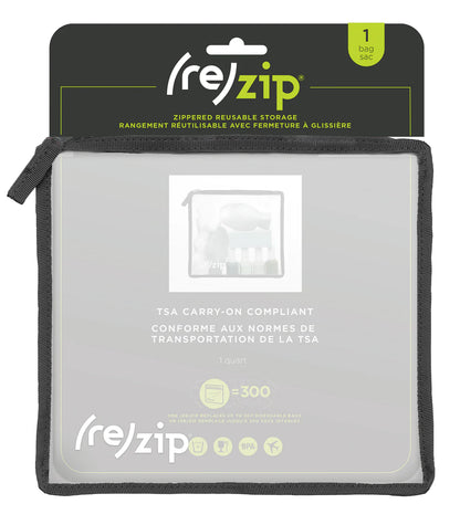 Zippered Travel Quart Bag (TSA 3-1-1 Compliant)