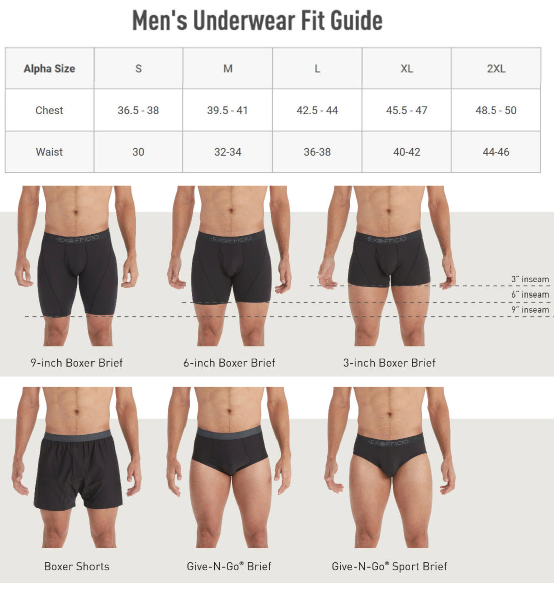 Exofficio Give-N-Go® 2.0 Boxer Brief Underwear- 12416694