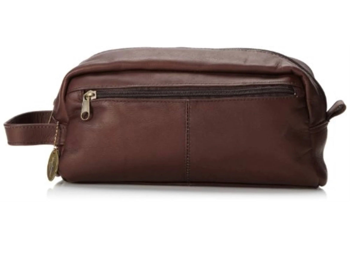 David King & Co. Leather Toiletry/Shave Bag