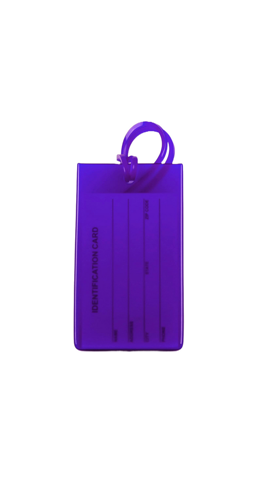 Etiqueta de equipaje Jelly - Púrpura