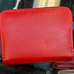 ili New York Leather RFID Accordian Card Case Cartera de cuero (rojo)