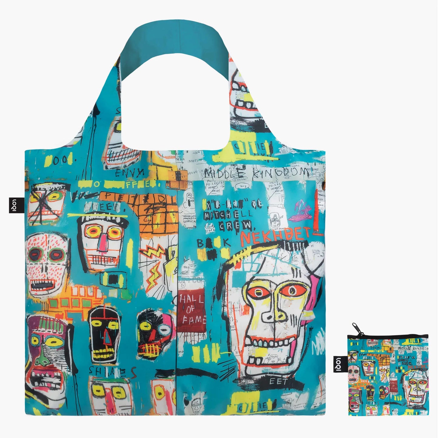 LOQI Foldable/Packable Tote (Skull)