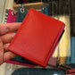 ili New York RFID ID Credit Card Holder Leather Wallet (Red)