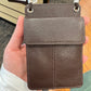 ili New York Leather Vertical Neck ID Card Holder
