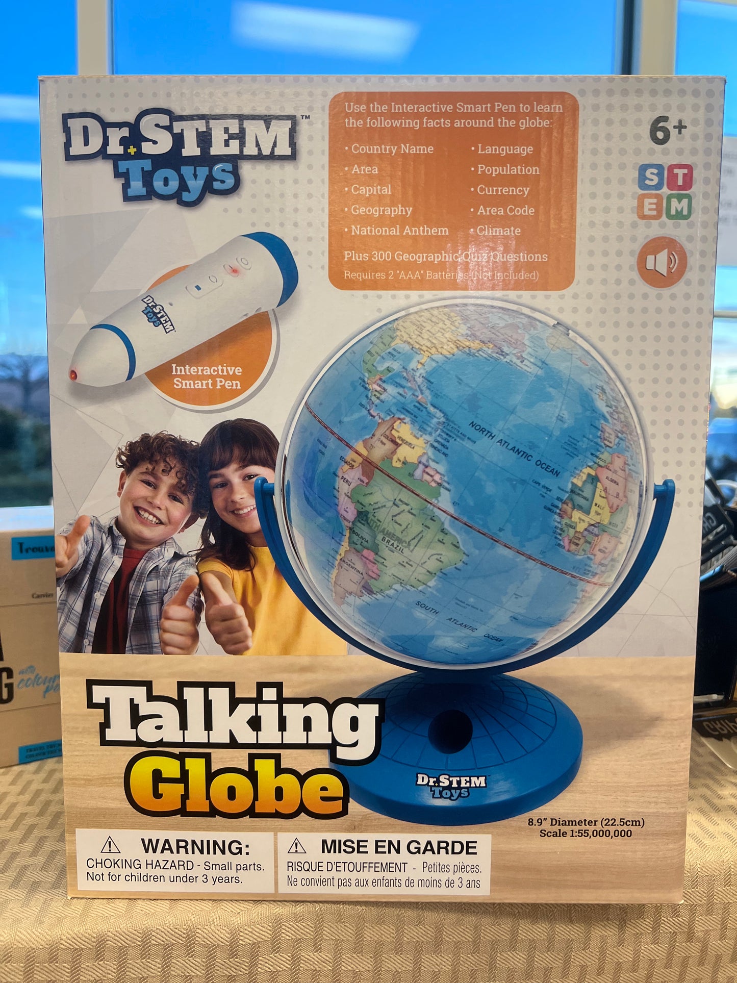 On Sale - Dr. STEM Toys Talking World Globe with Interactive Stylus Pen and Stand
