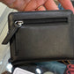 ili New York Vaccine Card Holder Leather Wallet (Black)