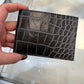 Bosca Crocco Bifold Leather Wallet