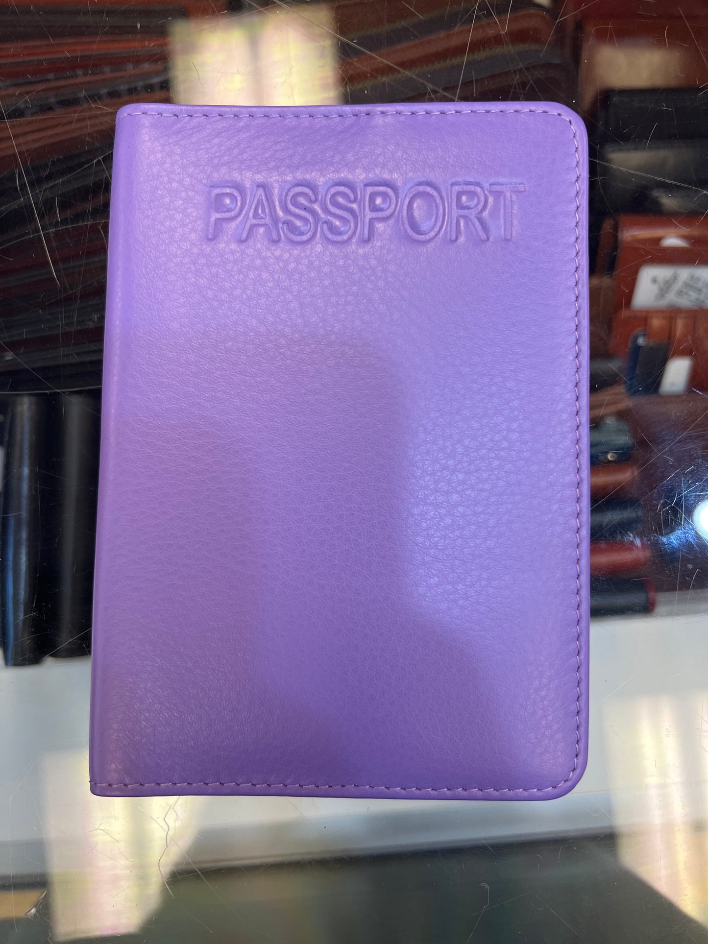 Cartera de cuero para pasaporte ili New York RFID EMB