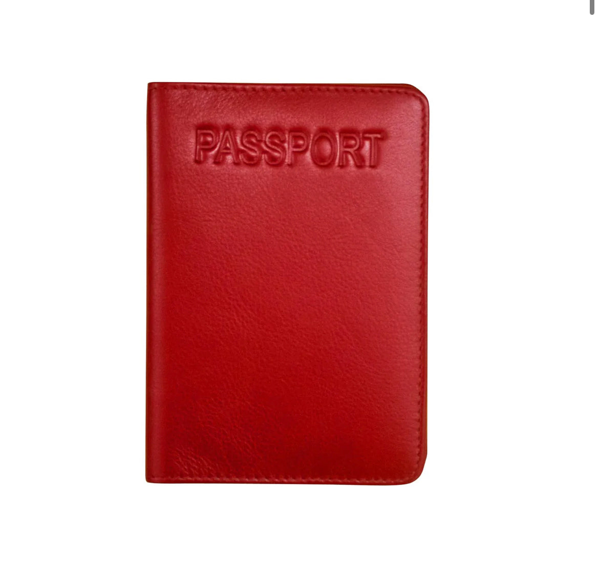 ili New York RFID EMB Leather Passport Wallet