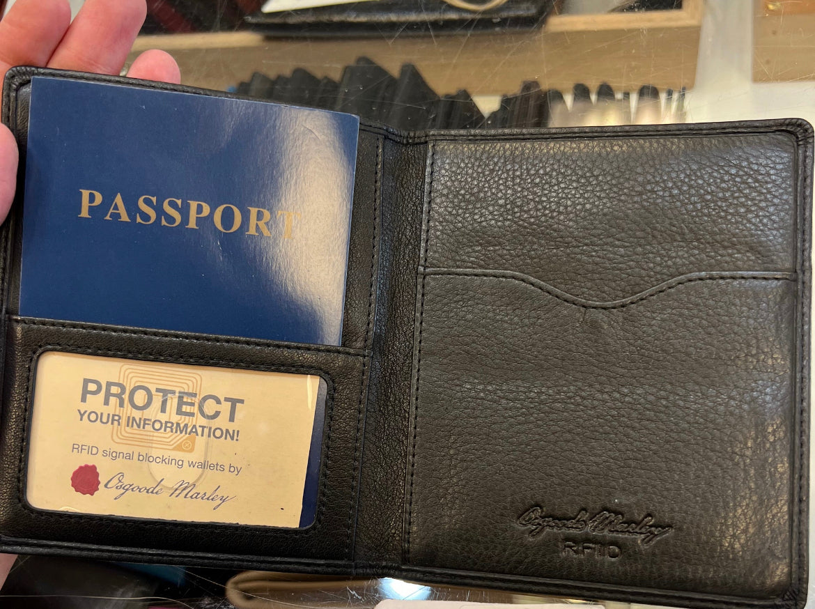 Osgoode Marley Leather RFID Passport Cover