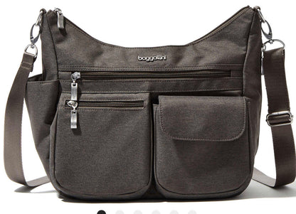 Baggallini Modern Everywhere Hobo Crossbody DARK UMBER